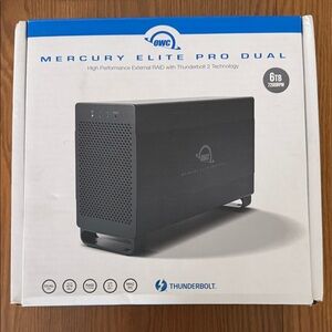 6TB OWC Mercury Elite Pro Dual External RAID - Thunderbolt 2/USB 3